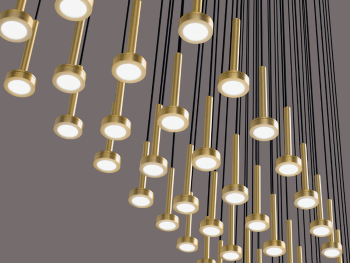 ASTRAL - LED metal pendant lamp _ Euroluce Lampadari